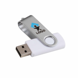 clè USB plastique blanche 1 Go