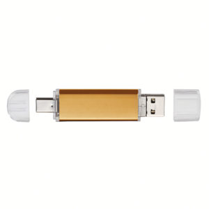 Clè USB type-C 3 en 1 dorè