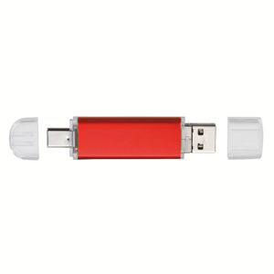 Clè USB type-C 3 en 1 rouge