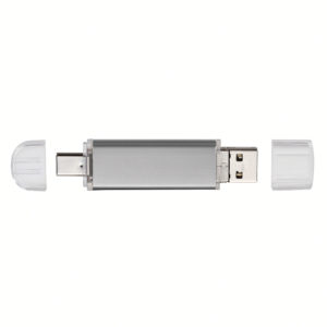 Clè USB type-C 3 en 1 argent