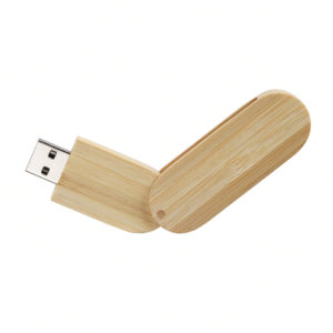 Clè USB pivotante en bambou