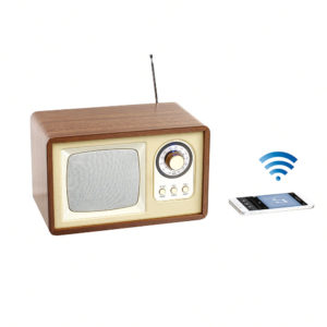 Enceinte radio rètro compatible BT