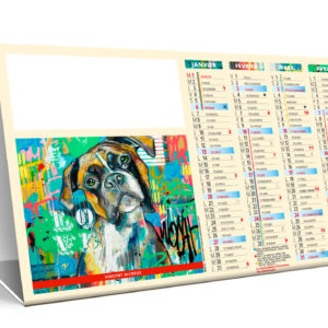 CHEVALET DE COMPTOIR ANIMALS POP ART 2019