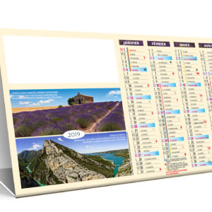 CHEVALET DE COMPTOIR PAYSAGES DE FRANCE 2019