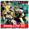 ILLUSTRÉ ANIMALS POP ART 2019