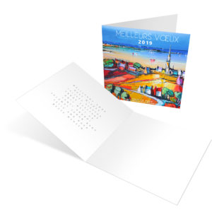 CARTE DE VOEUX COULEURS DE MER 2019