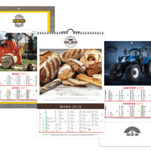 CALENDRIERS BLOCS ILLUSTRÉS CRÉATION 2019