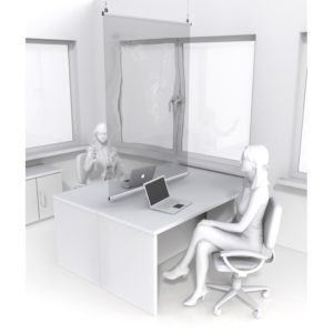 Clip aluminium avec PVC transparent
