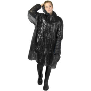 Poncho jetable pour la pluie avec pochette de rangement Ziva – vue 2