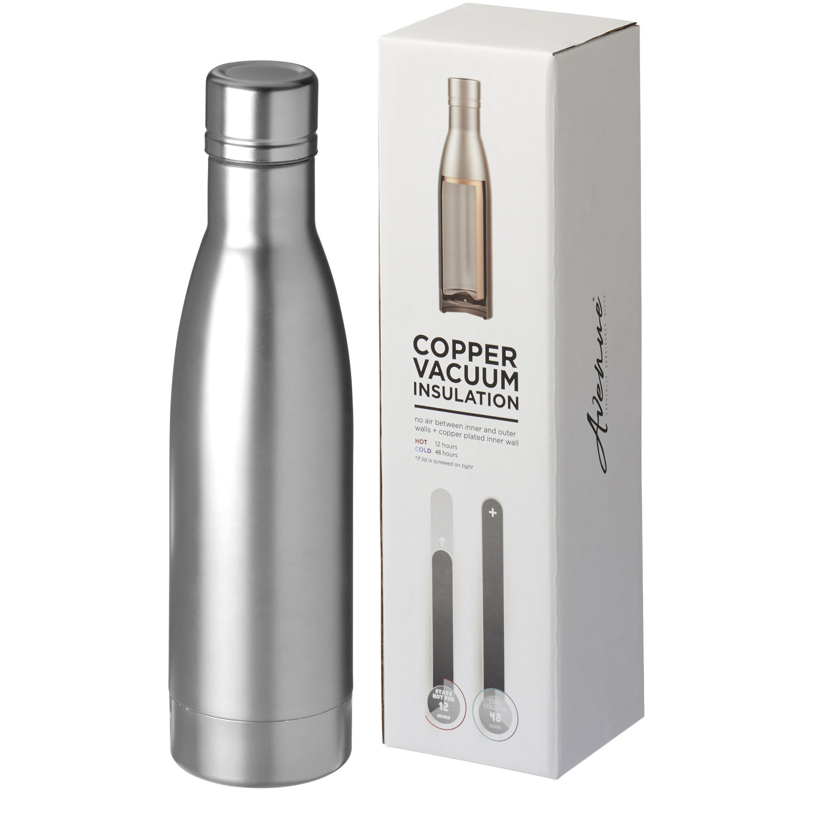 Bouteille isotherme Vasa sous vide avec couche de cuivre de 500 ml Bouteille isotherme Vasa sous vide avec couche de cuivre de 500 ml – vue 4