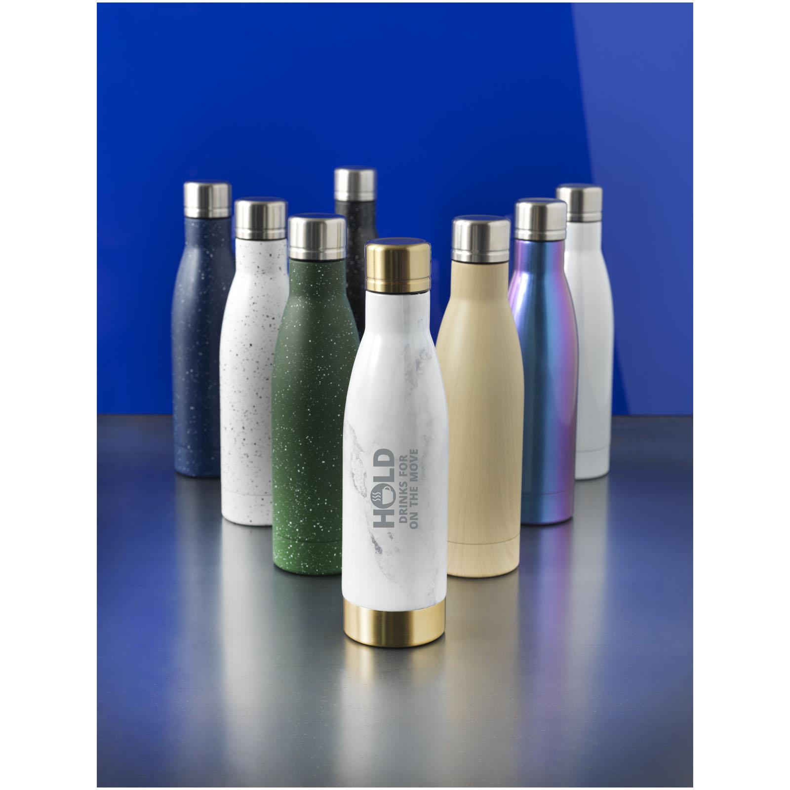 Bouteille isotherme Vasa imitation bois sous vide avec couche de cuivre de 500 ml Bouteille isotherme Vasa imitation bois sous vide avec couche de cuivre de 500 ml – vue 2
