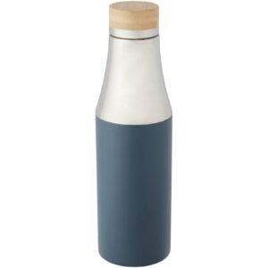 Bouteille Hulan de 540 ml en acier inoxydable avec cuivre et isolation par le vide avec couvercle en bambou – vue 3