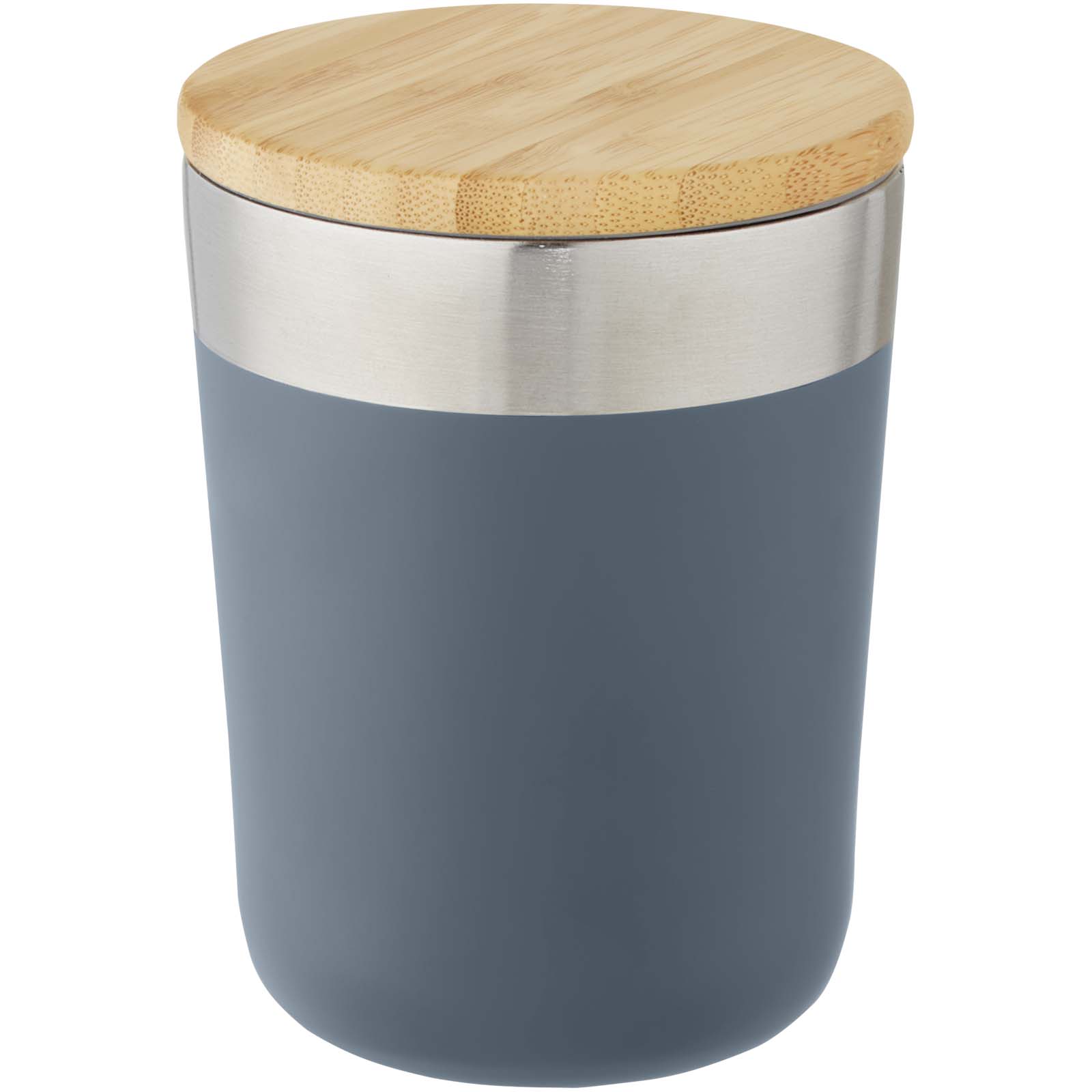 Gobelet Lagan de 330 ml en acier inoxydable avec isolation par le vide et couche de cuivre, avec couvercle en bambou Gobelet Lagan de 330 ml en acier inoxydable avec isolation par le vide et couche de cuivre, avec couvercle en bambou – vue 3