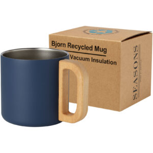 Tasse Bjorn de 360 ml en acier inoxydable recyclé certifiée RCS avec isolation sous vide et couche de cuivre – vue 3