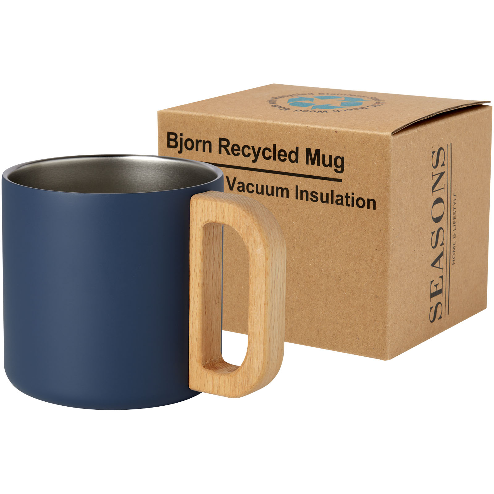 Tasse Bjorn de 360 ml en acier inoxydable recyclé certifiée RCS avec isolation sous vide et couche de cuivre Tasse Bjorn de 360 ml en acier inoxydable recyclé certifiée RCS avec isolation sous vide et couche de cuivre – vue 3