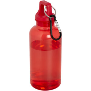 Bouteille d’eau Oregon de 400 ml en plastique recyclé avec mousqueton – vue 3