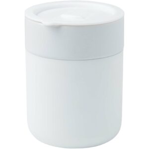 Gobelet en céramique Java de 330 ml avec revêtement en silicone et couvercle en plastique