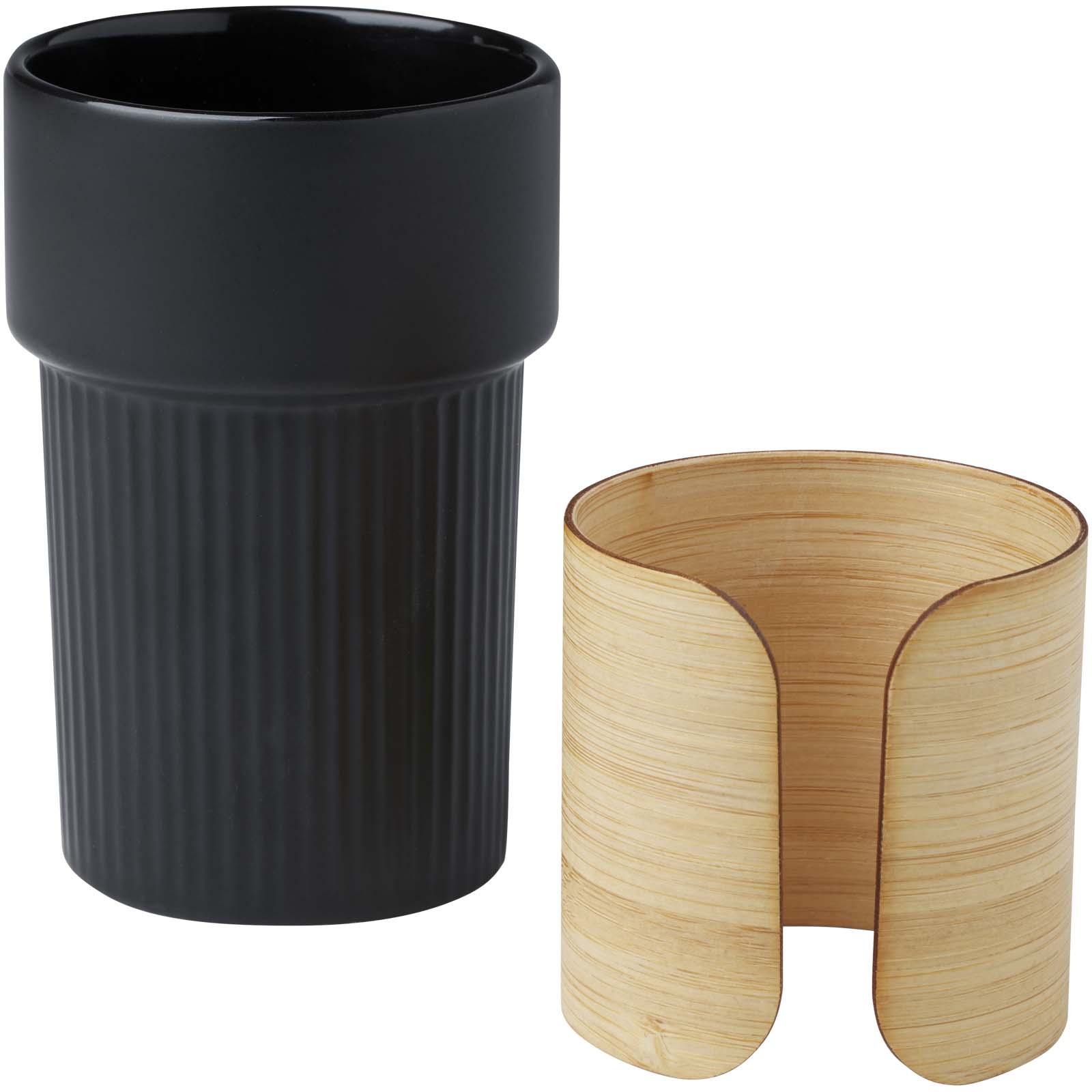 Gobelet Fika de 340 ml avec couvercle en bambou Gobelet Fika de 340 ml avec couvercle en bambou – vue 2