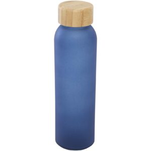Bouteille en verre sodocalcique mat Lume de 500 ml avec couvercle en bambou – vue 3