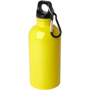 Bouteille d&rsquo;eau Oregon de 400 ml simple paroi en acier recyclé certifié RCS avec mousqueton – vue 3