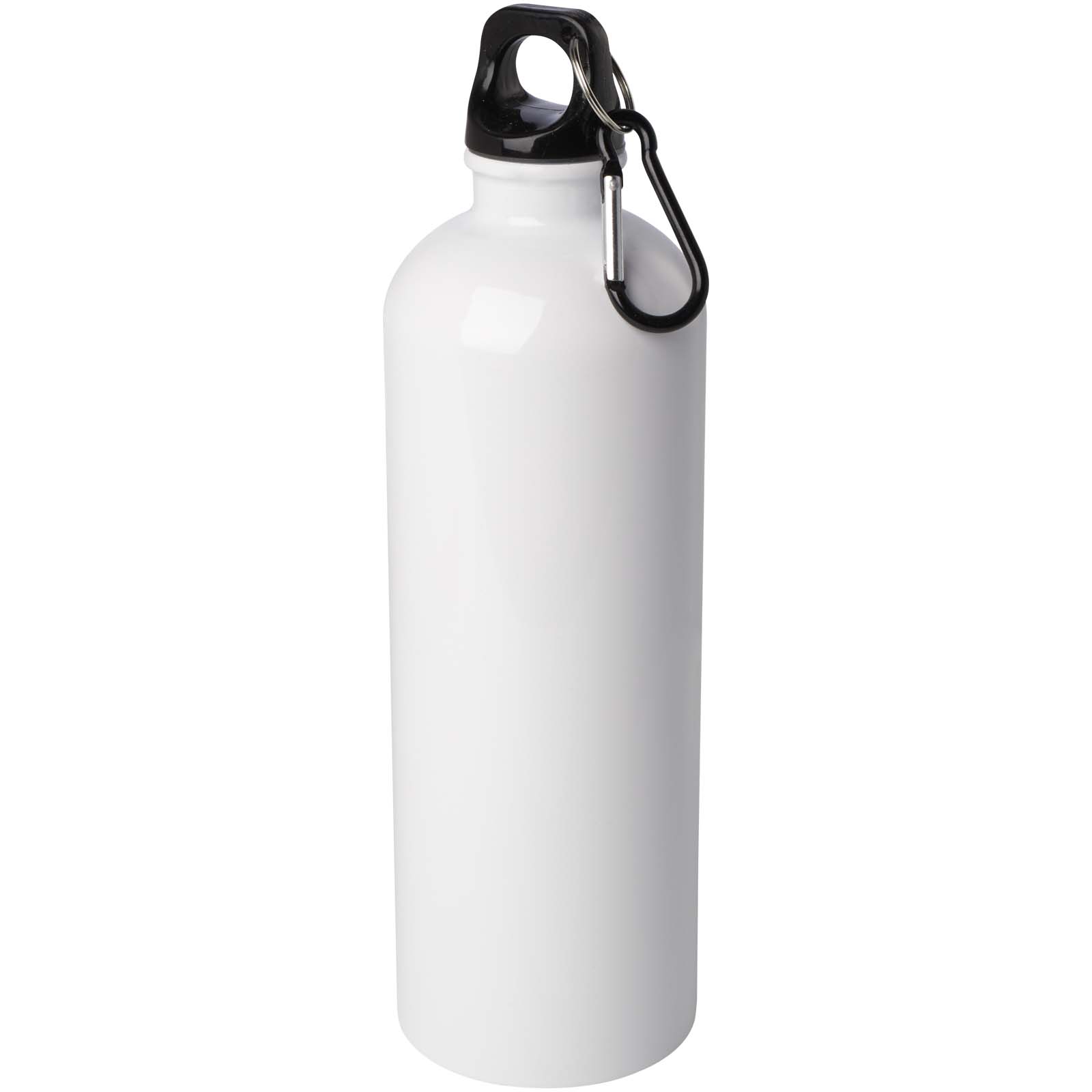 Bouteille d’eau Oregon de 750 ml simple paroi en acier recyclé certifié RCS avec mousqueton Bouteille d’eau Oregon de 750 ml simple paroi en acier recyclé certifié RCS avec mousqueton