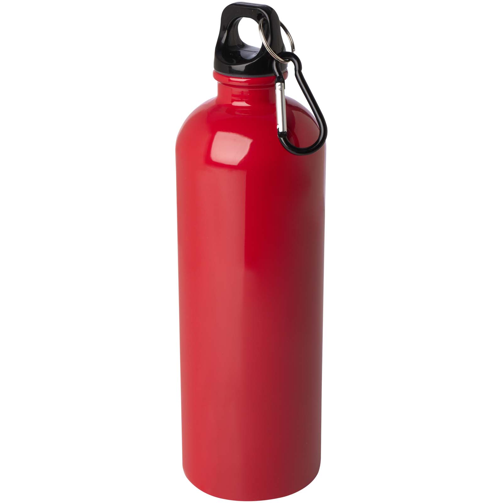 Bouteille d’eau Oregon de 750 ml simple paroi en acier recyclé certifié RCS avec mousqueton Bouteille d’eau Oregon de 750 ml simple paroi en acier recyclé certifié RCS avec mousqueton – vue 4