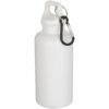 Bouteille d’eau Oregon de 400 ml en plastique recyclé uni certifié RCS avec mousqueton