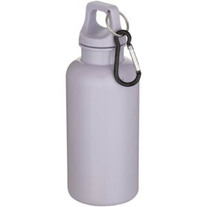 Bouteille d’eau Oregon de 400 ml en plastique recyclé uni certifié RCS avec mousqueton – vue 3
