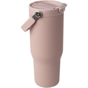 Gobelet avec isolation sous vide Bronx en cuivre et acier inoxydable recyclé certifié RCS Bronx de 900 ml avec couvercle à do – vue 3