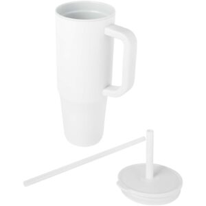 Gobelet isotherme Brady 900 ml certifié RCS avec paille en silicone – vue 2