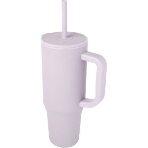 Gobelet isotherme Brady 900 ml certifié RCS avec paille en silicone – vue 4