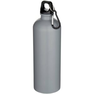 Bouteille d’eau Oregon de 750 ml en acier inoxydable à simple paroi certifiée RCS, recyclé mat avec mousqueton – vue 4