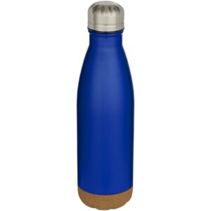 Bouteille d’eau Cove de 500 ml en acier inoxydable isolée sous vide et à double paroi avec détails en liège – vue 4