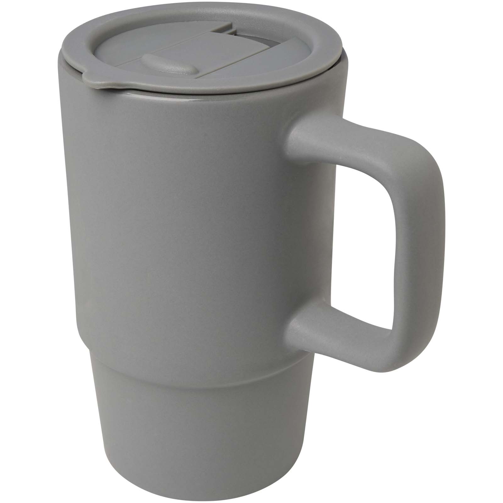 Mug Carter en céramique de 450 ml avec couvercle en plastique Mug Carter en céramique de 450 ml avec couvercle en plastique – vue 3