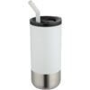Gobelet isotherme Grayson 480 ml certifié RCS avec paille en silicone