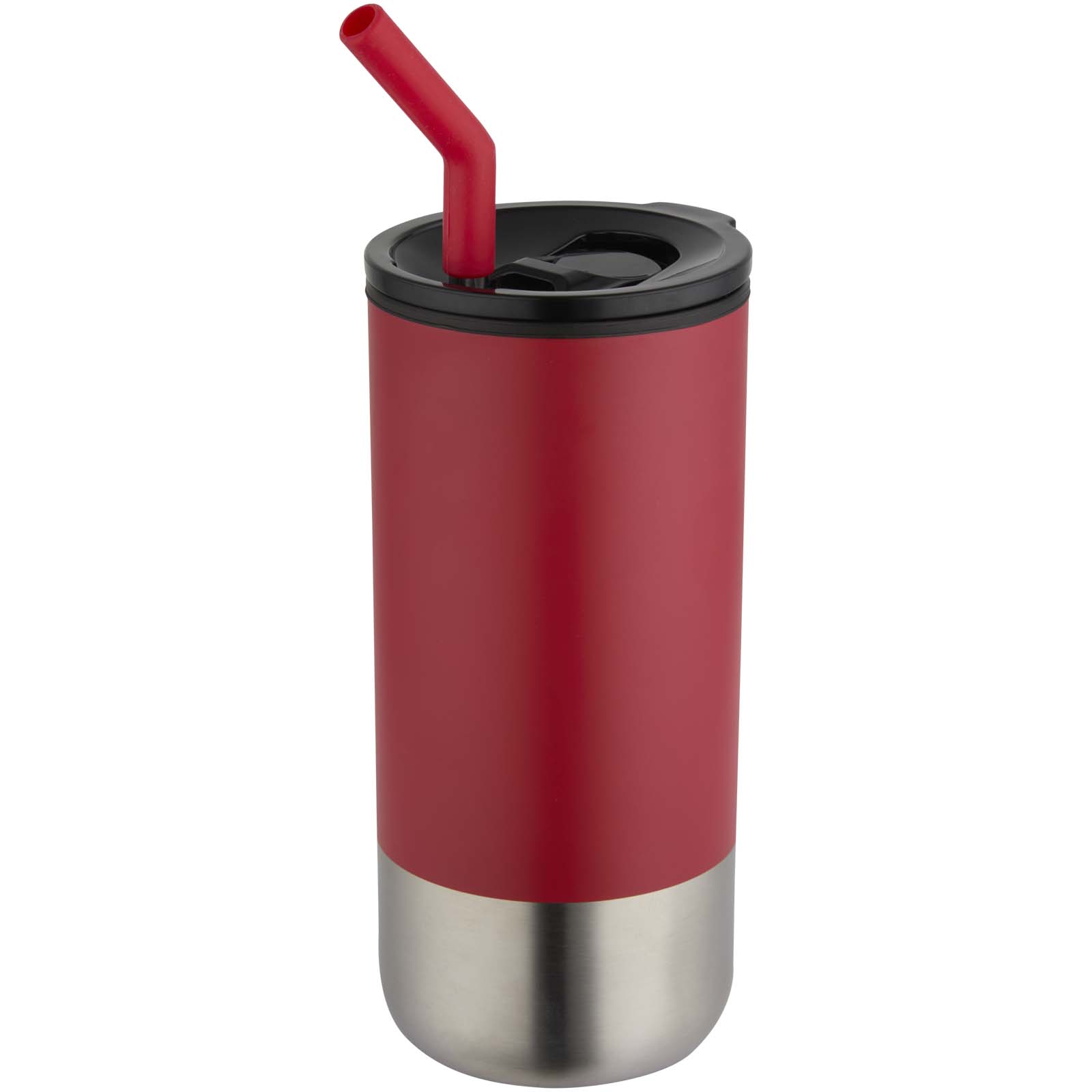 Gobelet isotherme Grayson 480 ml certifié RCS avec paille en silicone Gobelet isotherme Grayson 480 ml certifié RCS avec paille en silicone – vue 3
