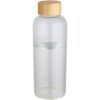 Bouteille en verre borosilicate Mirage simple paroi de 650 ml avec couvercle en bambou