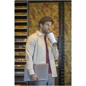 Gobelet isotherme à double paroi Westin 540 ml en RCS recyclé, avec paille – vue 2