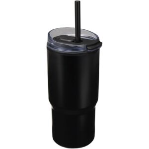 Gobelet isotherme à double paroi Westin 540 ml en RCS recyclé, avec paille – vue 4