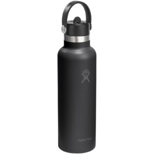 Gourde isotherme en acier inoxydable Hydro Flask à goulot standard, 621 ml, avec bouchon à paille – vue 3
