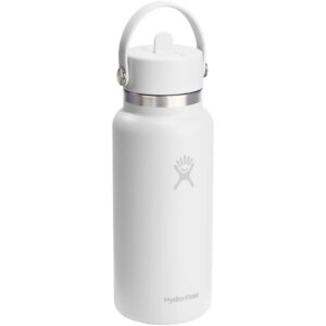 Gourde isotherme en acier inoxydable Hydro Flask à large goulot, d&rsquo;une contenance de 946 ml, avec bouchon à paille