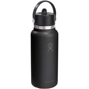 Gourde isotherme en acier inoxydable Hydro Flask à large goulot, d’une contenance de 946 ml, avec bouchon à paille – vue 3