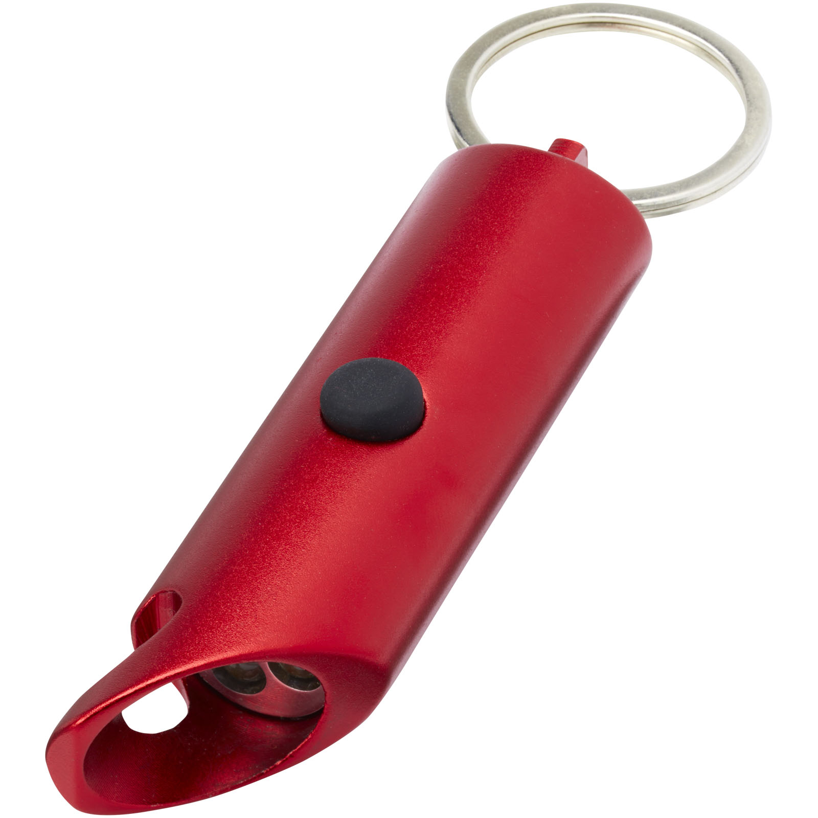 Lumière LED IPX Flare en aluminium recyclé et ouvre-bouteille avec porte-clés Lumière LED IPX Flare en aluminium recyclé et ouvre-bouteille avec porte-clés – vue 2