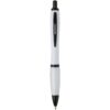 Stylo bille Nash en plastique recyclé avec garnitures noires (encre noire)