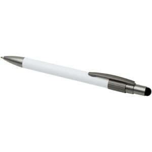 Stylo bille recyclé RCS avec stylet et toupie antistress (encre bleue) Rill – vue 2