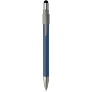 Stylo bille recyclé RCS avec stylet et toupie antistress (encre bleue) Rill – vue 3
