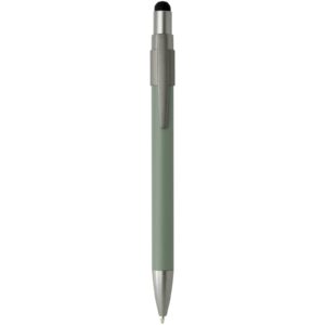 Stylo bille recyclé RCS avec stylet et toupie antistress (encre bleue) Rill – vue 4