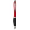 Stylo bille en plastique recyclé RCS avec corps coloré et grip noir (encre noire) Nash