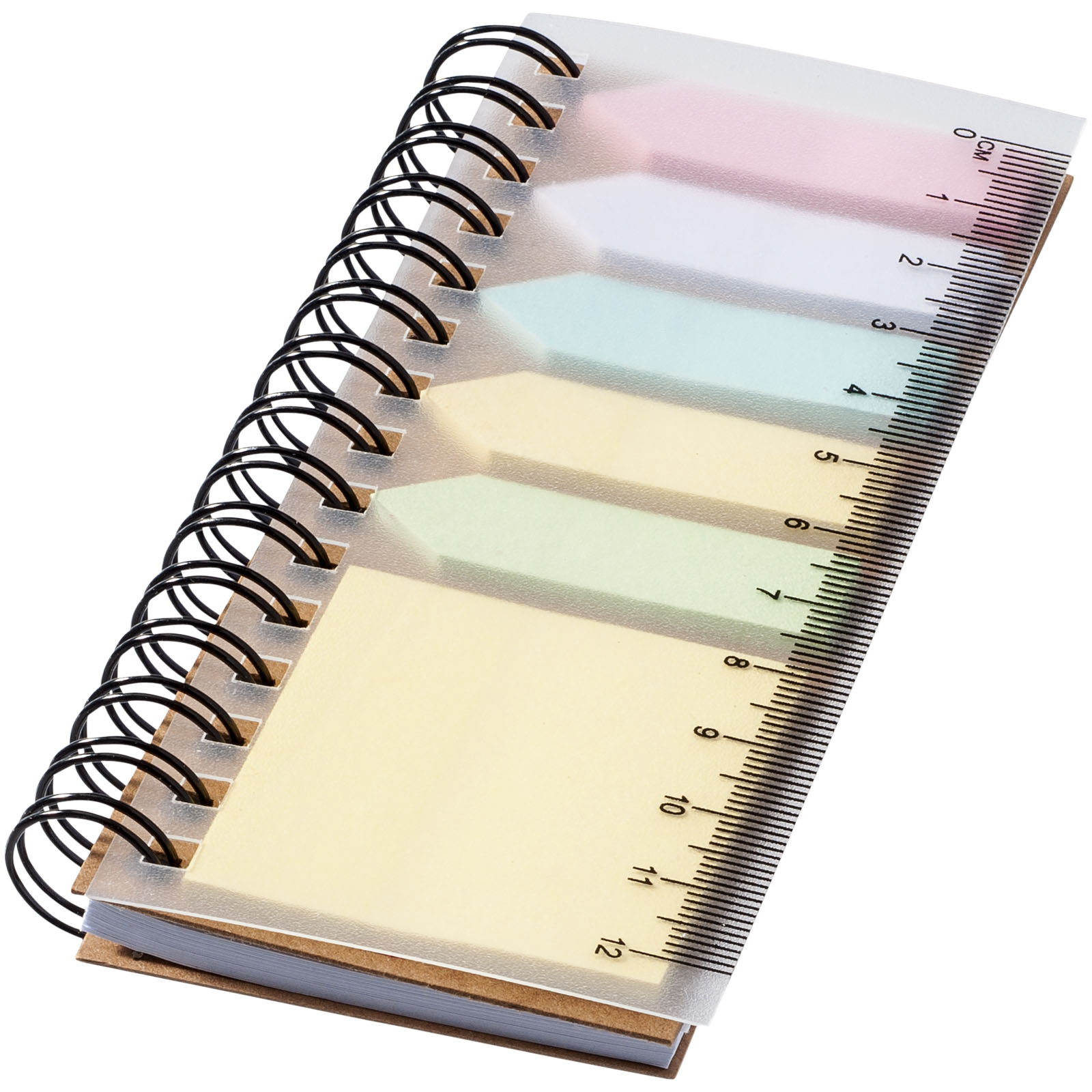Bloc-notes à spirales avec mémos autocollants colorés Spinner Bloc-notes à spirales avec mémos autocollants colorés Spinner