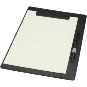 Porte-bloc Clast A4 avec fermeture magnétique et stylo bille recyclé RCS (encre noire)